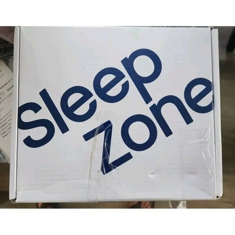 SLEEP ZONE Striped Cooling Queen Sheets Set 4 Piece  Super Soft Fitted Flat NAVY